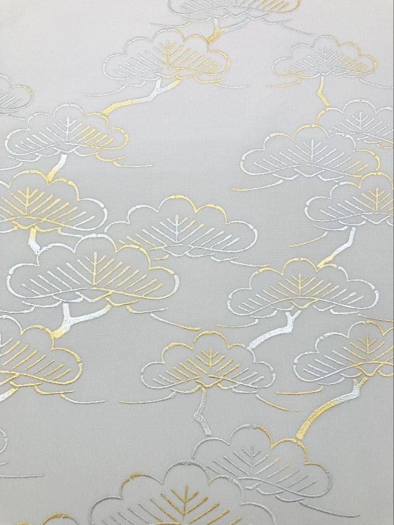 長襦袢 礼装 金彩友禅 反物 絹100 引染 高級 わけあり 生地 クラフト